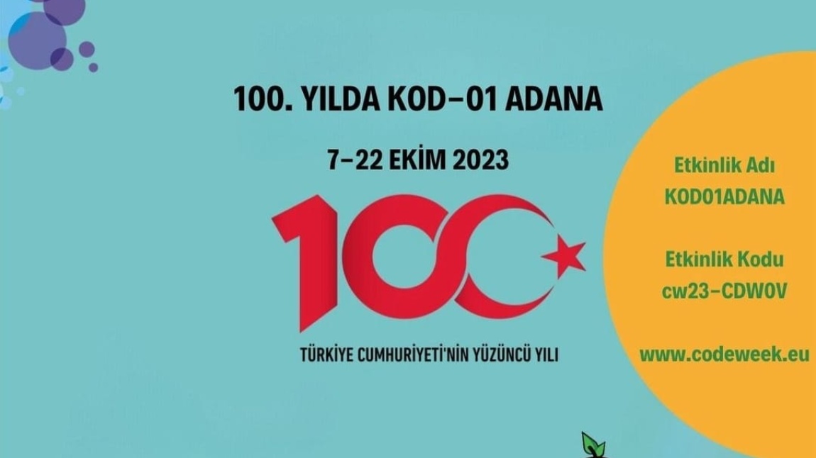 100.YILDA KOD-01 ADANA